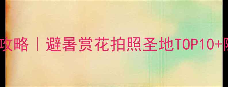 图片 ✨成都龙泉旅游全攻略｜避暑赏花拍照圣地TOP10+隐藏玩法大公开🌸1