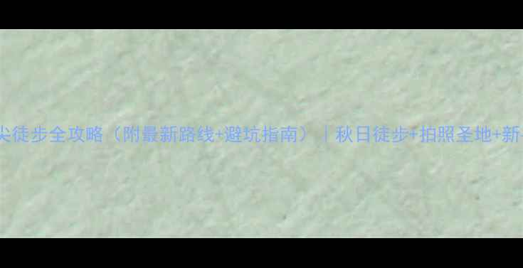 图片 临安三尖徒步全攻略（附最新路线+避坑指南）｜秋日徒步+拍照圣地+新手友好1