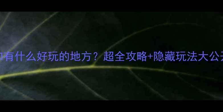 图片 云和有什么好玩的地方？超全攻略+隐藏玩法大公开！