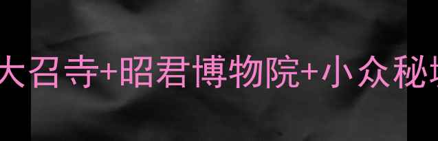 图片 呼和浩特必去景点清单！大召寺+昭君博物院+小众秘境全攻略（附交通美食）1
