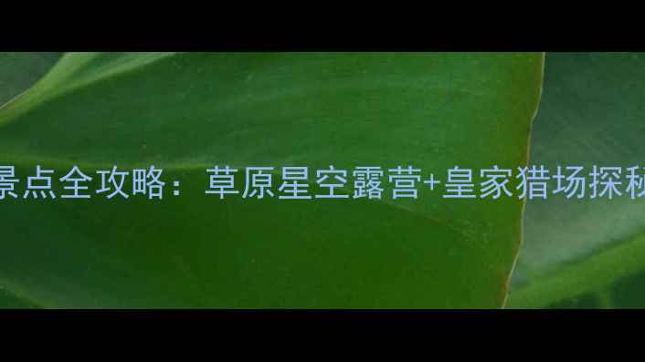 图片 围场必去十大景点全攻略：草原星空露营+皇家猎场探秘+亲子娱乐全2