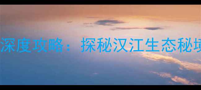 图片 必去！洋县金沙湖风景区深度攻略：探秘汉江生态秘境，解锁水上运动新体验2