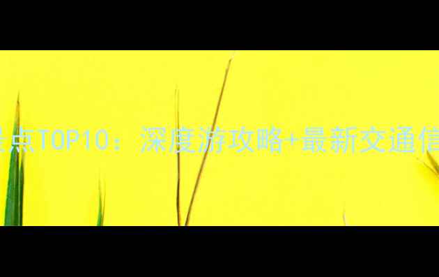 图片 江门必去景点TOP10：深度游攻略+最新交通信息（版）1