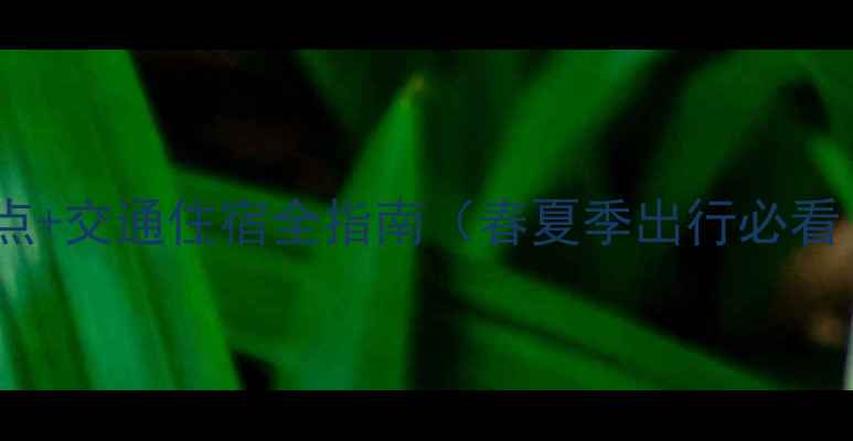 图片 沭阳周边游攻略：5大必打卡景点+交通住宿全指南（春夏季出行必看！沭阳自驾游路线+美食地图）2