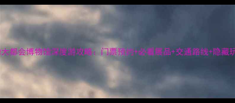 图片 纽约大都会博物馆深度游攻略：门票预约+必看展品+交通路线+隐藏玩法2