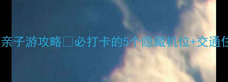 图片 肇庆九龙湖亲子游攻略✅必打卡的5个隐藏机位+交通住宿全攻略1