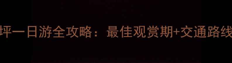 图片 贵阳出发韭菜坪一日游全攻略：最佳观赏期+交通路线+拍照打卡点2