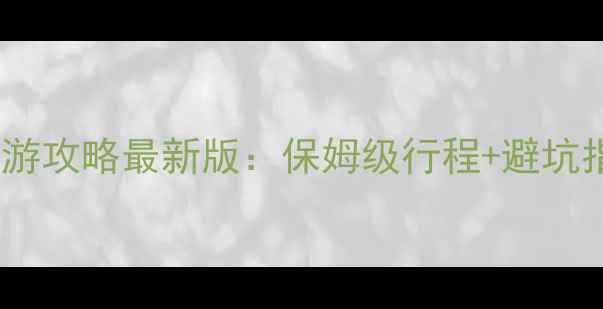 图片 重庆到泰国旅游攻略最新版：保姆级行程+避坑指南+超值玩法