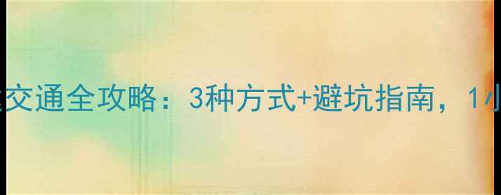 图片 重庆武隆景区直达交通全攻略：3种方式+避坑指南，1小时直达天坑地缝1