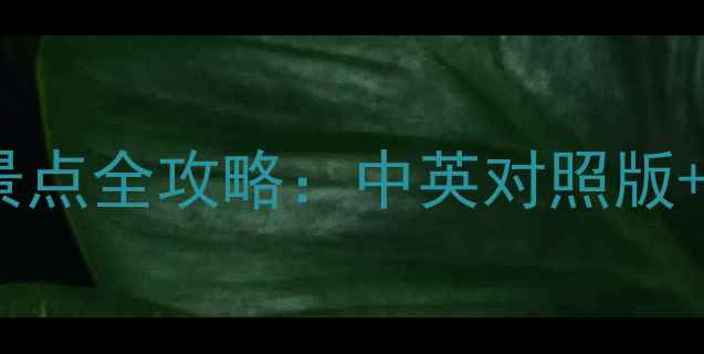 图片 韩国旅游必去景点全攻略：中英对照版+实用旅行指南1