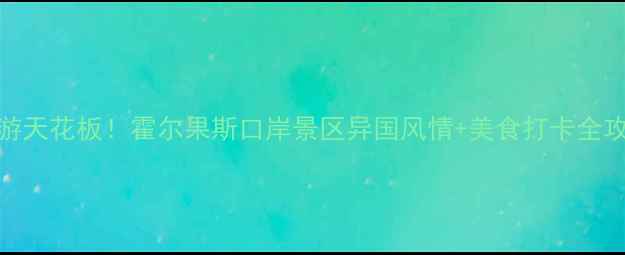 图片 🌍边境游天花板！霍尔果斯口岸景区异国风情+美食打卡全攻略🌍🍷