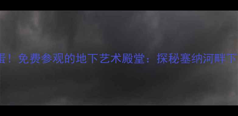 图片 🌟巴黎隐藏彩蛋！免费参观的地下艺术殿堂：探秘塞纳河畔下水道博物馆🌟2