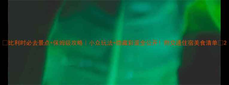 图片 🌟比利时必去景点+保姆级攻略｜小众玩法+隐藏彩蛋全公开！附交通住宿美食清单🚇2