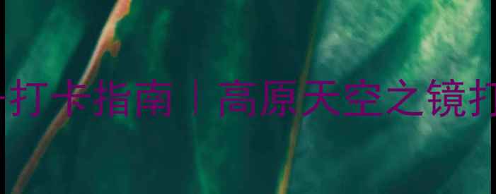 图片 🌟茶卡盐湖必去理由+攻略+打卡指南｜高原天空之镜打卡全攻略（附防坑贴士）1