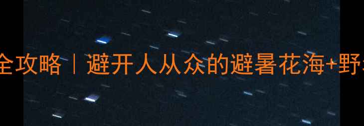 图片 🌸大理乌龙坝秘境全攻略｜避开人从众的避暑花海+野奢民宿+私藏玩法🌿