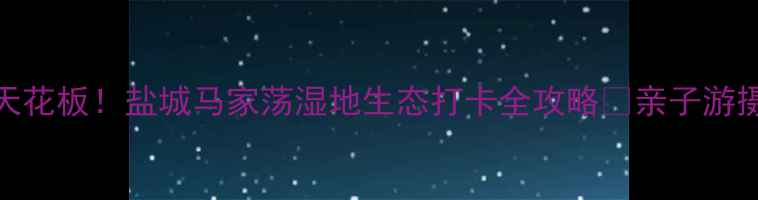 图片 🌿江苏小众天花板！盐城马家荡湿地生态打卡全攻略🌿亲子游摄影观鸟攻略