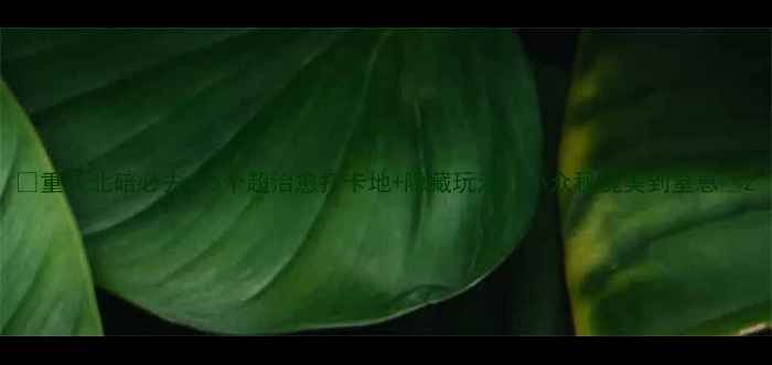 图片 🌿重庆北碚必去！5个超治愈打卡地+隐藏玩法，小众秘境美到窒息🌸2