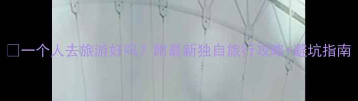 图片 📌一个人去旅游好吗？附最新独自旅行攻略+避坑指南