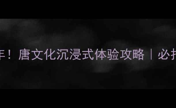 图片 📌襄阳唐城穿越千年！唐文化沉浸式体验攻略｜必打卡的5大隐藏玩法2