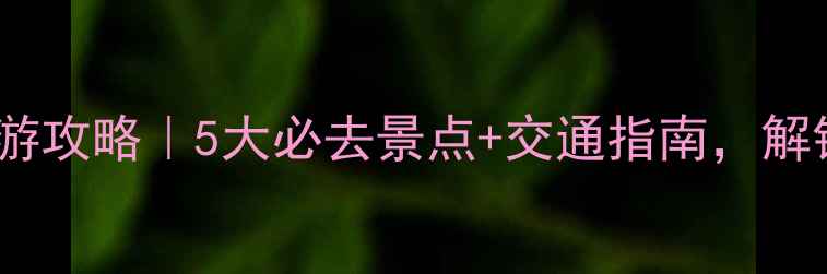 图片 📸上海康铂酒店周边游攻略｜5大必去景点+交通指南，解锁魔都精华玩法！✨2