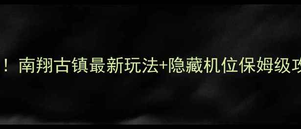 图片 📸必看！南翔古镇最新玩法+隐藏机位保姆级攻略🌾1