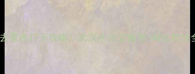 图片 🔥武昌必去景点打卡攻略！武汉小众宝藏地+网红机位全公开🌟2