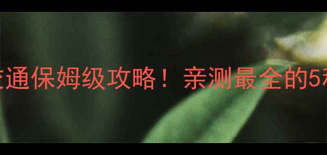 图片 🚌黄山景区内部交通保姆级攻略！亲测最全的5种方式+避坑指南1