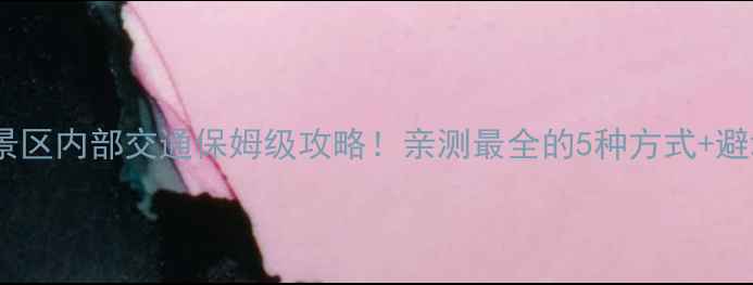 图片 🚌黄山景区内部交通保姆级攻略！亲测最全的5种方式+避坑指南2