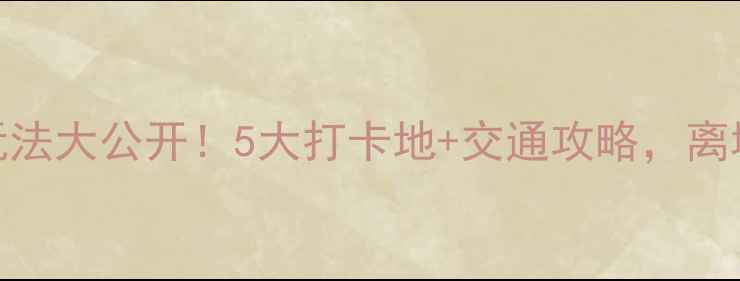 图片 ✈️萧山机场隐藏玩法大公开！5大打卡地+交通攻略，离境也能玩到飞起✈️