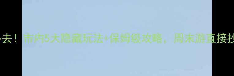 图片 ✨枣庄必去！市内5大隐藏玩法+保姆级攻略，周末游直接抄作业！2