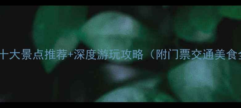 图片 三亚必去十大景点推荐+深度游玩攻略（附门票交通美食全指南）2