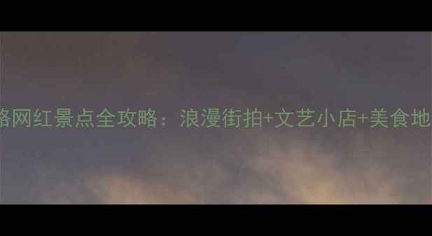 图片 上海必去打卡地！甜爱路网红景点全攻略：浪漫街拍+文艺小店+美食地图，解锁老弄堂新玩法1