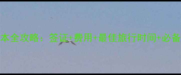 图片 个人游日本全攻略：签证+费用+最佳旅行时间+必备物品清单