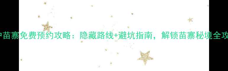 图片 千户苗寨免费预约攻略：隐藏路线+避坑指南，解锁苗寨秘境全攻略2