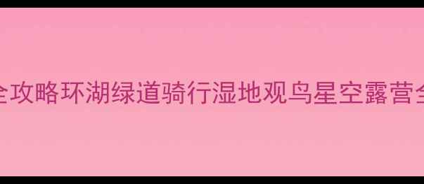 图片 南京石臼湖旅游全攻略环湖绿道骑行湿地观鸟星空露营全（附交通住宿）