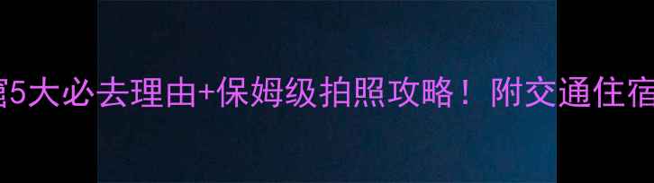 图片 山西云冈石窟5大必去理由+保姆级拍照攻略！附交通住宿美食全指南1