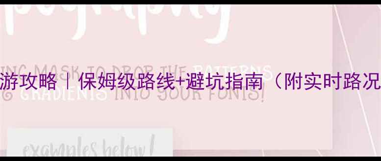 图片 广东自驾一日游攻略｜保姆级路线+避坑指南（附实时路况+必吃美食）1