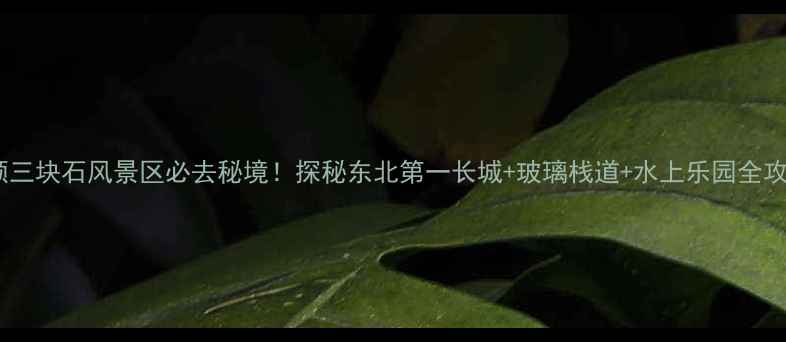 图片 抚顺三块石风景区必去秘境！探秘东北第一长城+玻璃栈道+水上乐园全攻略1