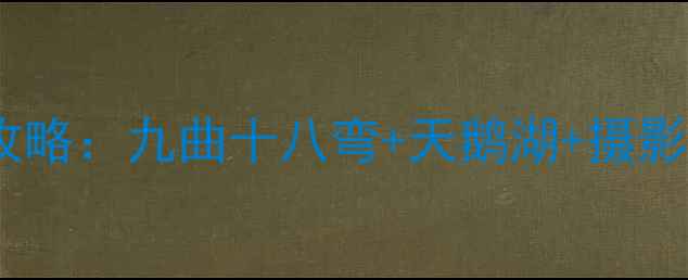 图片 新疆巴音布鲁克景区全攻略：九曲十八弯+天鹅湖+摄影秘境，必看旅行指南！2