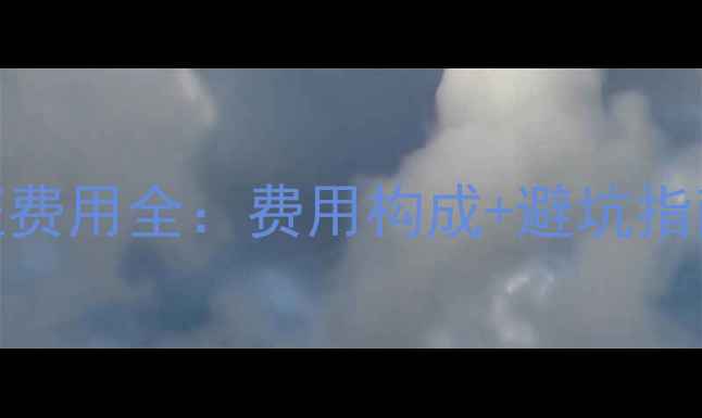 图片 最新旅游签证费用全：费用构成+避坑指南+办理流程1