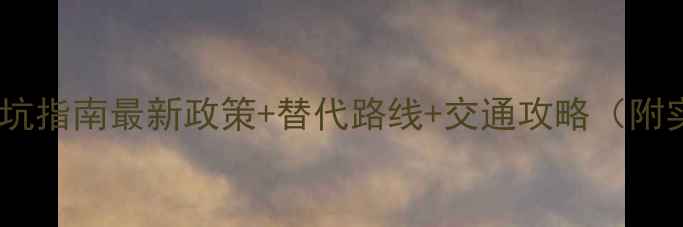 图片 杭州限行景区避坑指南最新政策+替代路线+交通攻略（附实时查询方式）2
