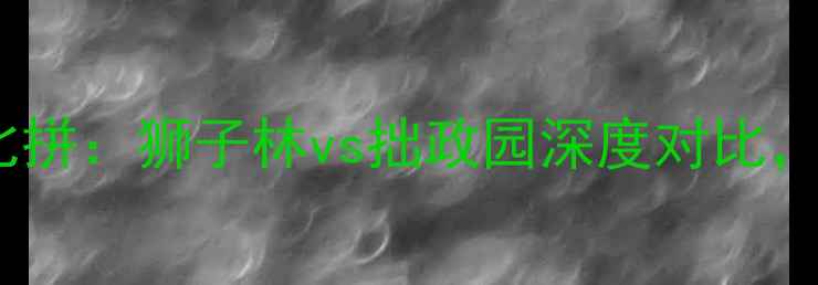 图片 苏州必去园林大比拼：狮子林vs拙政园深度对比，附最新游玩攻略2