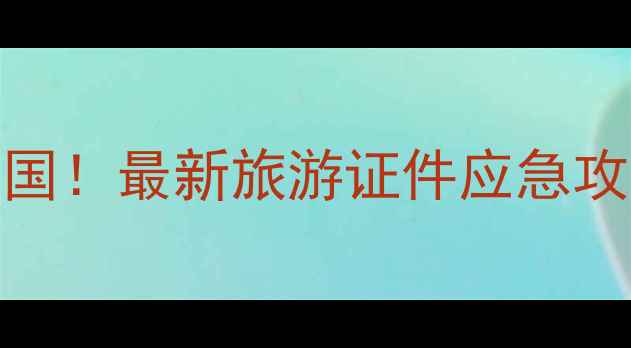 图片 身份证忘带也能畅游全国！最新旅游证件应急攻略与电子证件使用指南