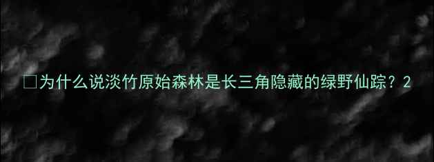 图片 🌄为什么说淡竹原始森林是长三角隐藏的绿野仙踪？2