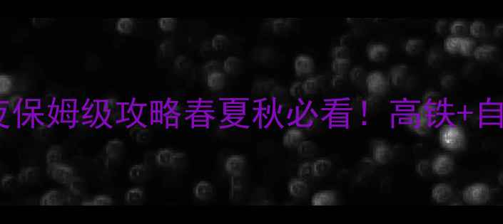 图片 🌊沈阳到大连3天2夜保姆级攻略春夏秋必看！高铁+自驾全攻略+避坑指南