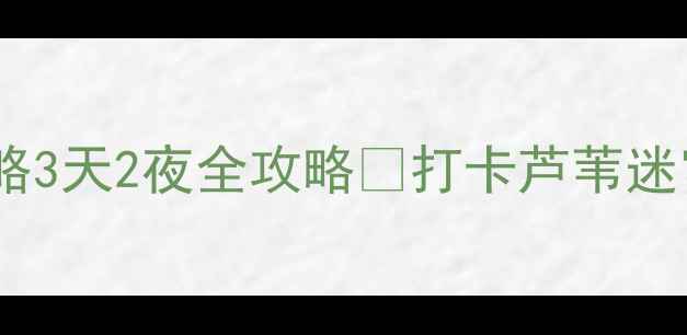 图片 🌟安新县白洋淀必去攻略3天2夜全攻略✅打卡芦苇迷宫+观鸟+夜游船🚣♀️2