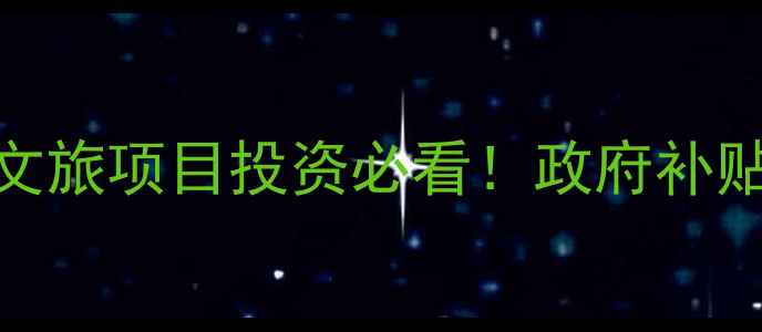 图片 🌟山东文旅招商全攻略乡村振兴+文旅项目投资必看！政府补贴+流量扶持+运营方案一网打尽🌟2