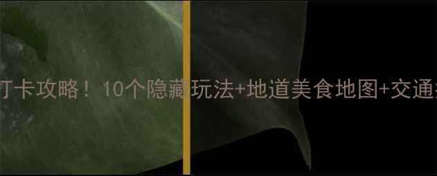 图片 🌟曼谷水门附近必去打卡攻略！10个隐藏玩法+地道美食地图+交通指南（附详细地址）2