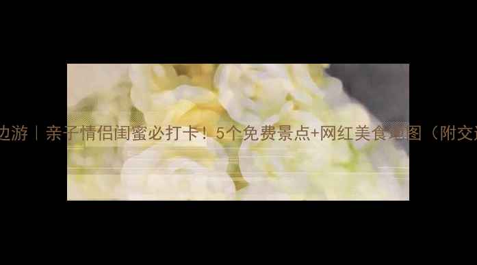 图片 🌟闵行周边游｜亲子情侣闺蜜必打卡！5个免费景点+网红美食地图（附交通攻略）1