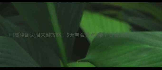 图片 🌿高陵周边周末游攻略｜5大宝藏景点+亲子美食地图👨👩👧👦1